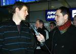 Meeting of the biathlon team of Ukraine. Kyiv, Boryspil airport, 21.03.2011