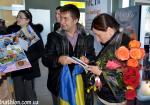 Meeting the ukrainian team in airport Kyiv